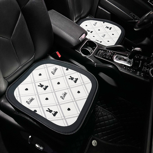 Car Seat Cushion Ice Silk Cartoon Cute Rabbit Car Anti-Slip Breathable Seat Cushion Creative Car Seat Cushion Summer