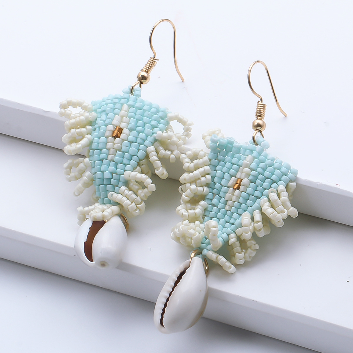 Bohemian Resin Beads Tassel Earrings Wholesale display picture 6