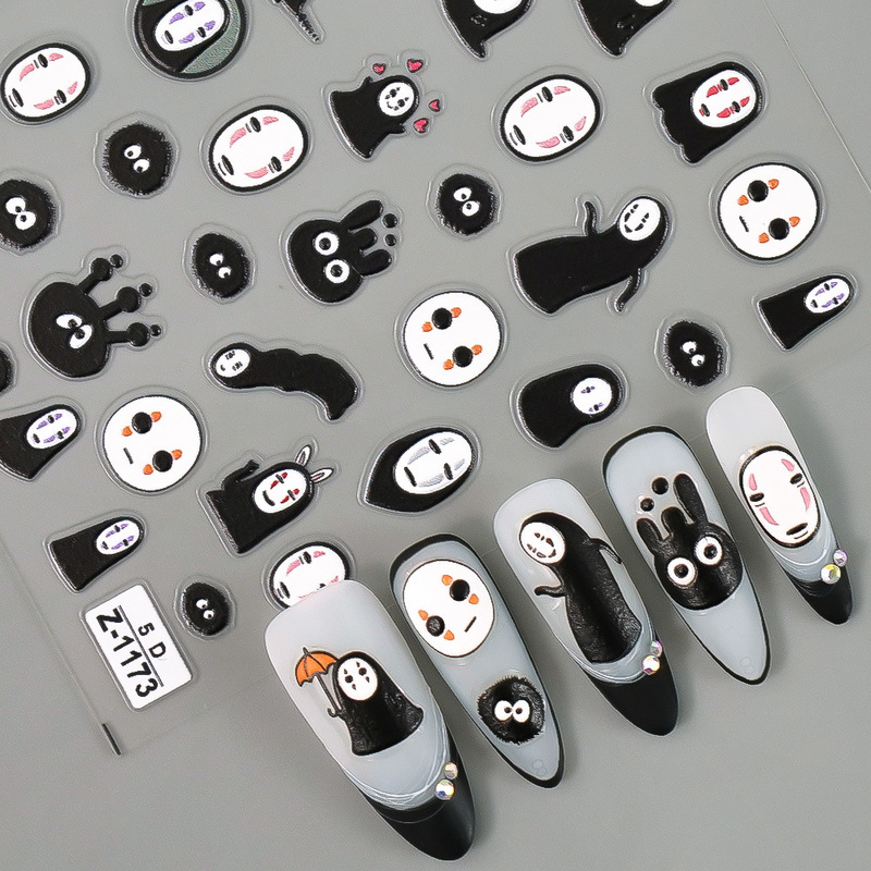 Cross-Border Popular Ins New 5D Embossed Cartoon Nail Art Stickers Cute Faceless Male Stereo Nail Stickers Z1173 Cross-Border Popular Ins New 5D Embossed Cartoon Nail Art Stickers Cute Faceless Male Stereo Nail Stickers Z1173