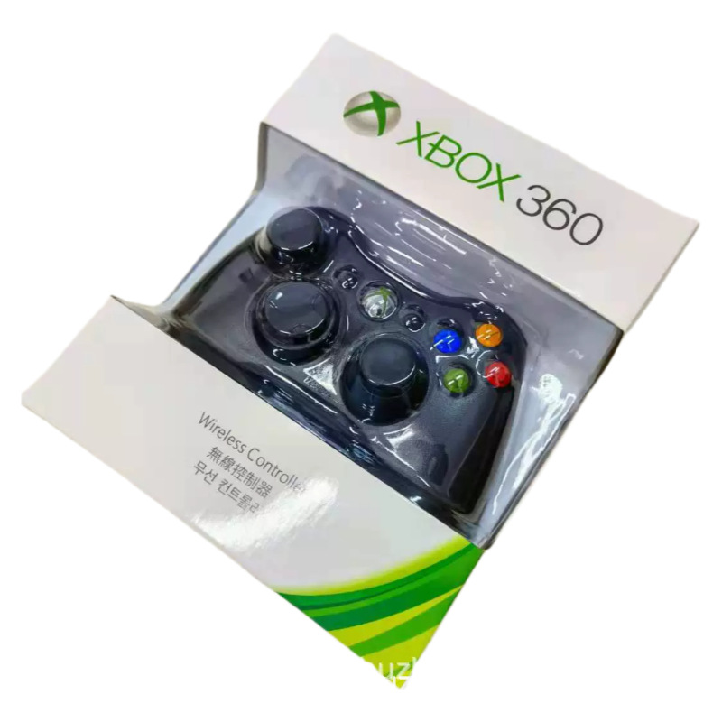 热销Xbox360无线手柄 (XBOX360)xbox360无线手柄 新款包装 黑色