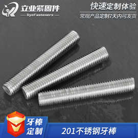 201不锈钢全牙丝杆牙棒阀门螺柱全螺纹牙柱通丝牙条连接杆