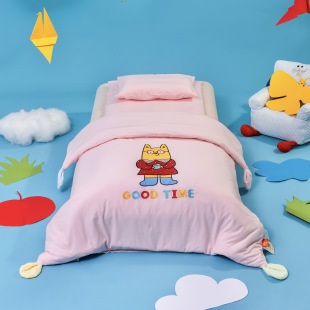 Mother and Baby Grade a Cotton Applique Embroidered Kindergarten Three-Piece Set Pure Cotton Children's Bedding Six-Piece Set School Entry Kit