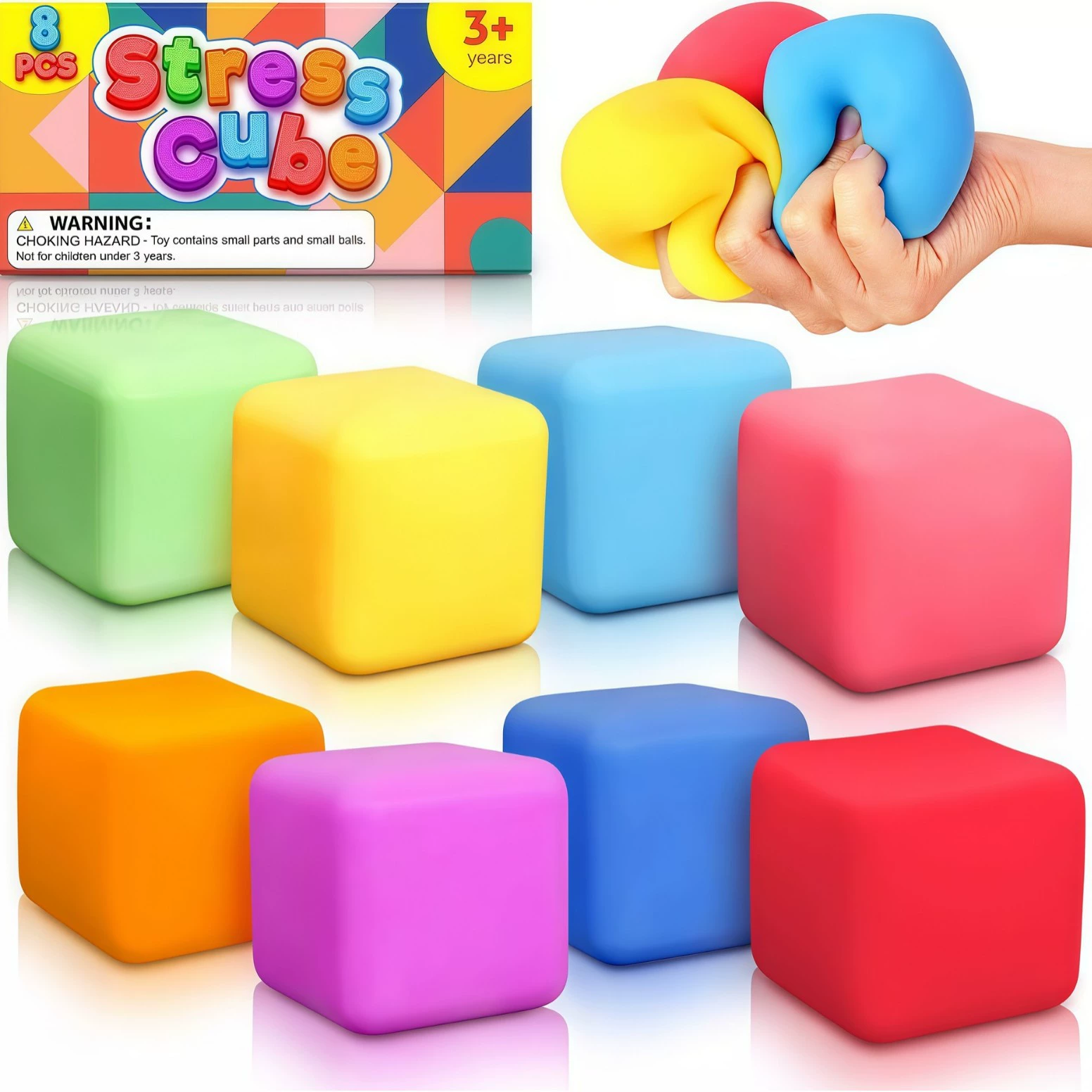 Ледяные кубики, игрушка, слайм, антистресс, интернет-звезда