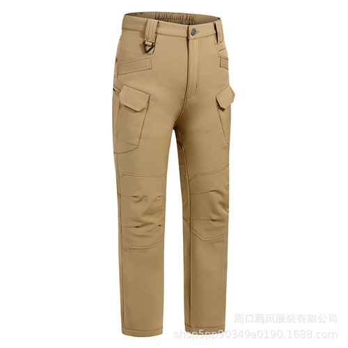 Factory Direct Sale IX7 Fleece Pants, Softshell Pants, Outdoor Hiking Pants, Waterproof Windproof Warm Fleece Pants