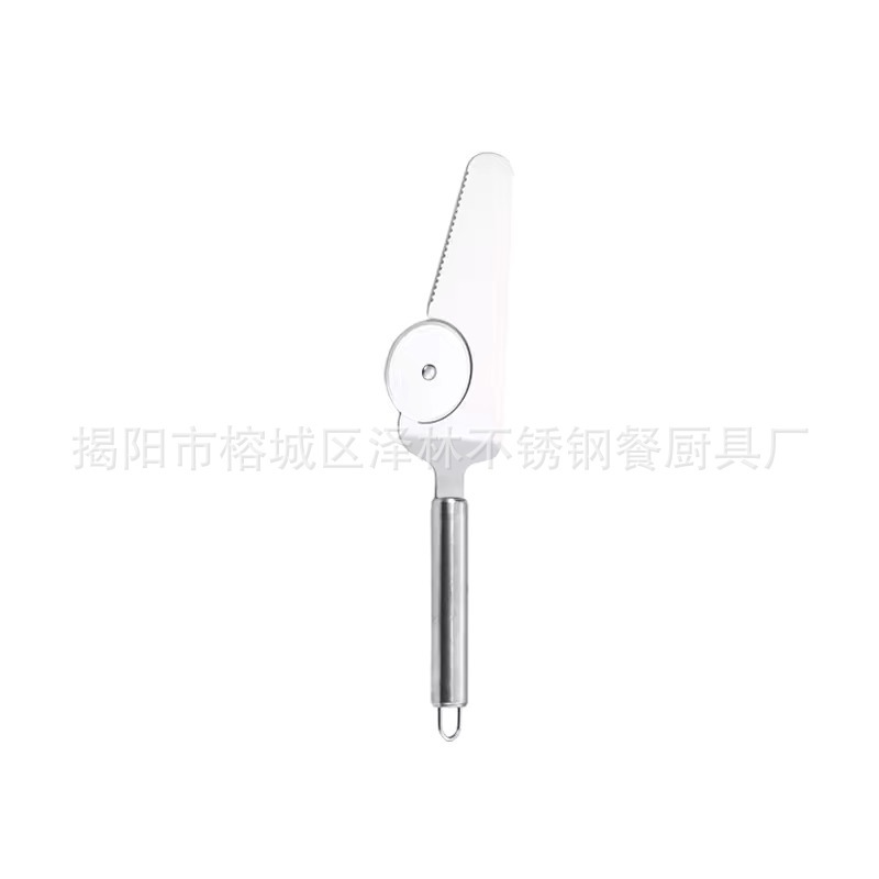 Comercio exterior de acero inoxidable herramientas de cocina cuchillo de pizza raspador de alambre prensador de ajo cortador de patatas cuchillo de piel herramientas de horneado