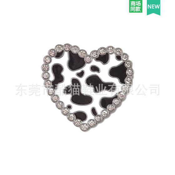 New Cave Shoes Decorative Buckle Accessories Silver Black Metal Shoes Flower Shoe Buckle Garden Shoes Hardware Accessories Accessories