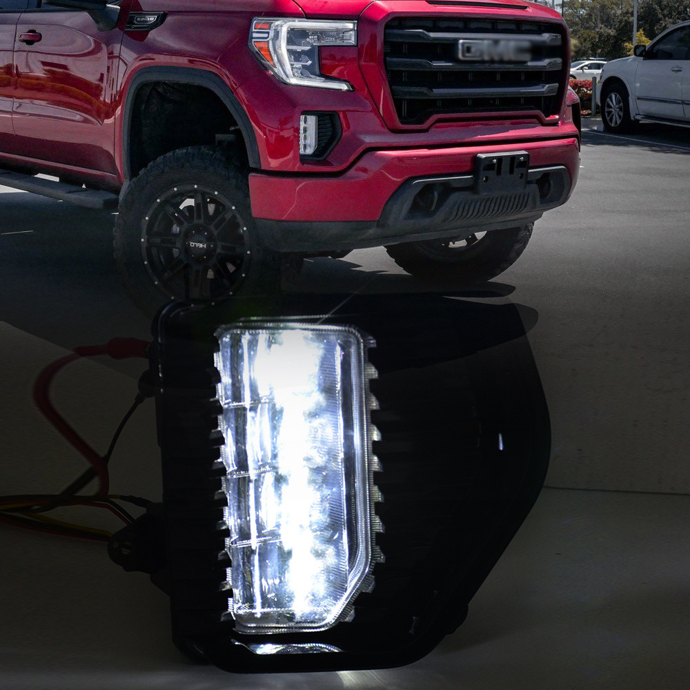 Aplicable a GMCSIERRA ELEVATION1500 20 - 21 Asamblea de lámpara de niebla LED delantera Lámpara de barra de luz diurna image 3