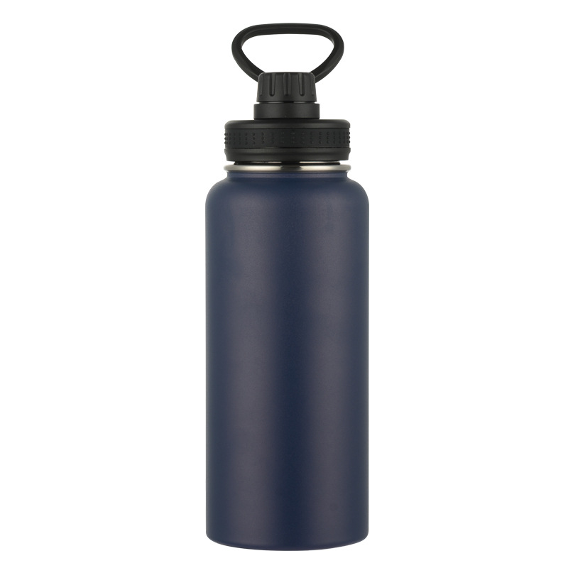 Gran capacidad superventas europeo y americano 304 Acero inoxidable paja espacio olla aislamiento taza deportes hervidor portátil mango taza