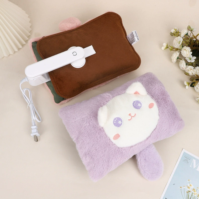Explosion-proof detachable rechargeable water container, plush cute hand warmer