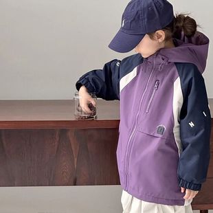 2025 New Spring and Autumn Girls' Coat Autumn Clothes Big Children Stylish Fashionable Jacket Children's Jacket Top