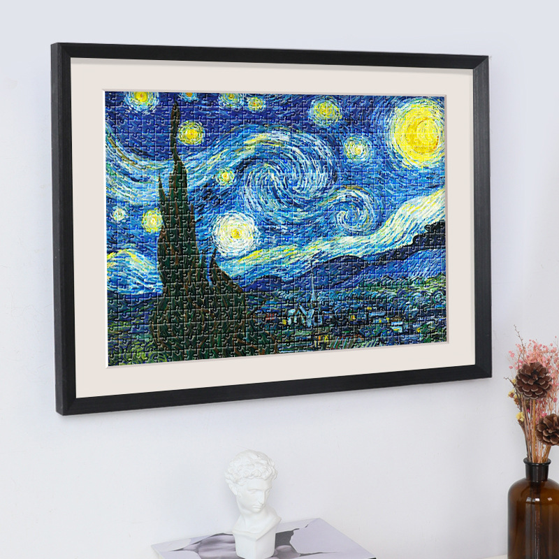 BB4C wholesale puzzle frame 1000-piece photo frame 75*50 puzzle frame ×70 with cardstock 500 pieces set puzzle mounting