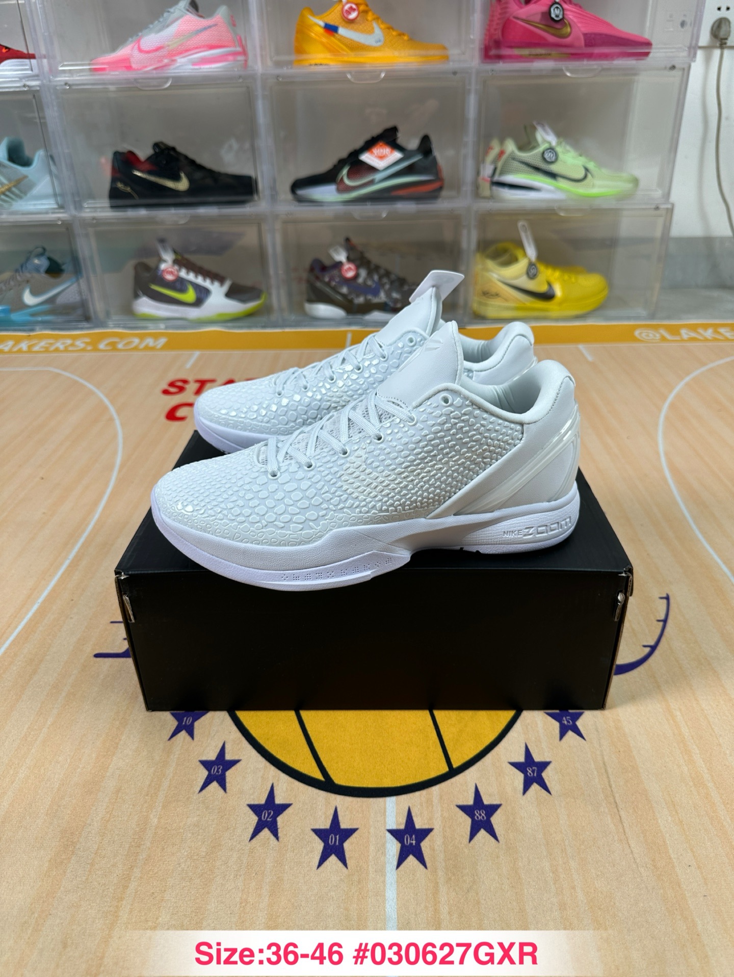 Zapatos Pitian versión original pura Kobe 6 generación zapatos de baloncesto Kobe 6 hornet azul tablero de carbono zapatos deportivos de combate real para hombres y mujeres