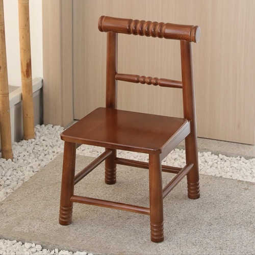 Kids Back Support Chair Household Student Learning Chair Door Entry Shoe Bench Kindergarten Preschool Baby Chair Solid Wood Small Footstool