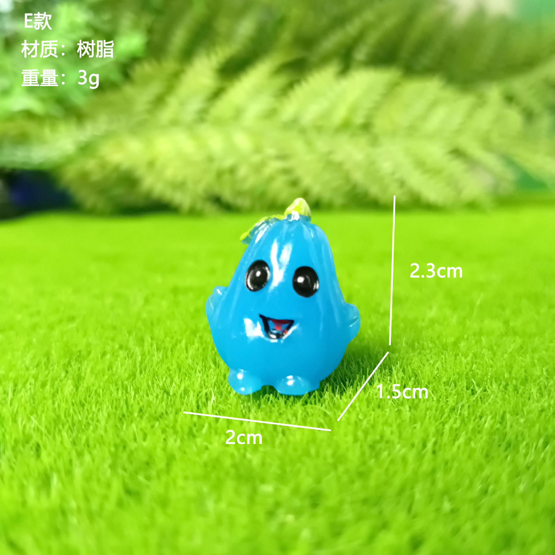 Linda decoración de muñeca de micro paisaje tema de Halloween resina de color mini accesorios de decoración de calabaza