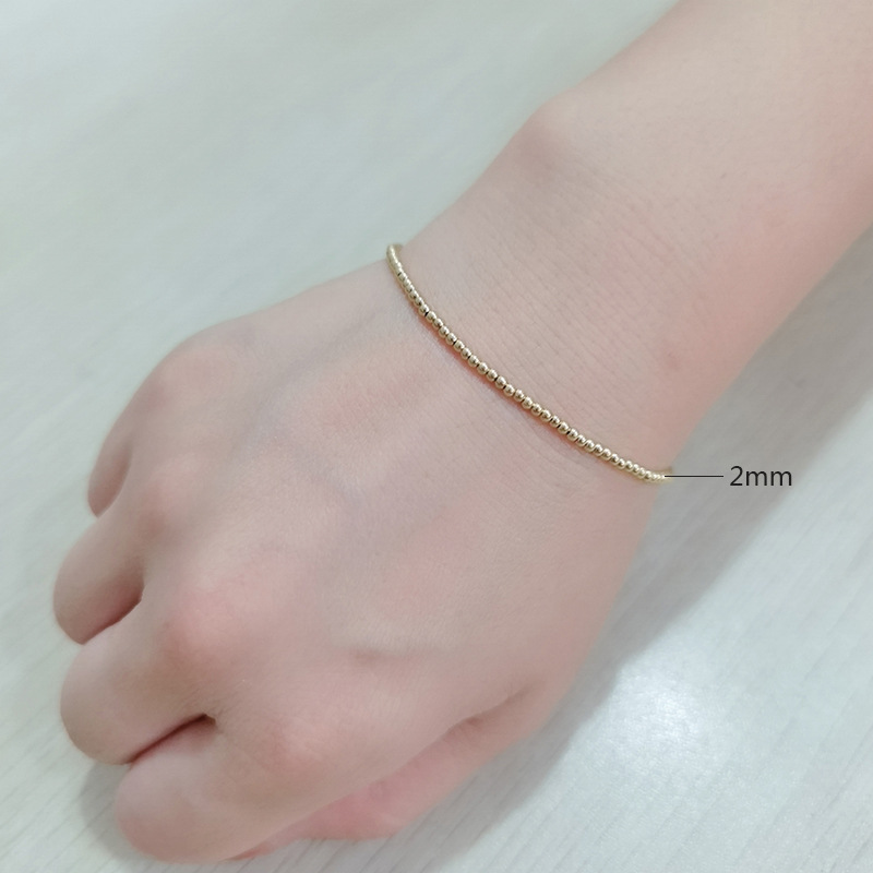 Fashion Geometric Solid Color Stainless Steel Plating Bracelets display picture 4