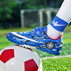 Spring and autumn children's nail-breaking Velcro football shoes for boys and girls with long spikes for training and short spikes for competition sneakers