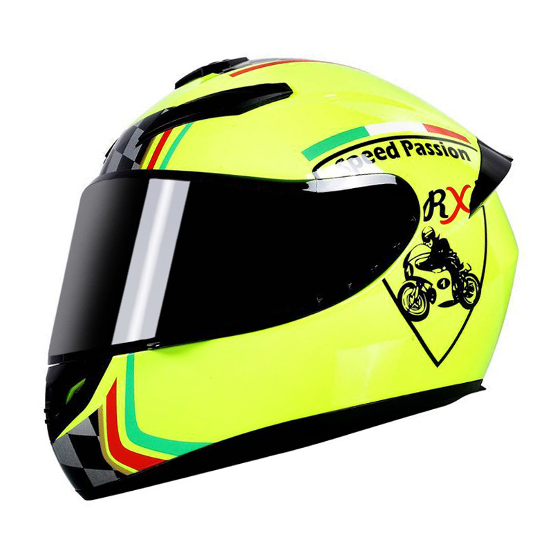 Ciclismo casco de motocicleta para hombres y mujeres Four Seasons universal Knight invierno cálido protección solar casco completo
