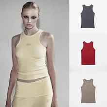 韩国badblood bcac系列美式工字背心辣妹吊带女小众纯欲显瘦上衣