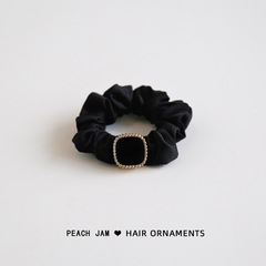 New Style French-Style Large Donut Hair Ties for Women, Internet-Famous Satin Hair Bands, Simple Hair Accessories, Elegant Buns, and Headwear