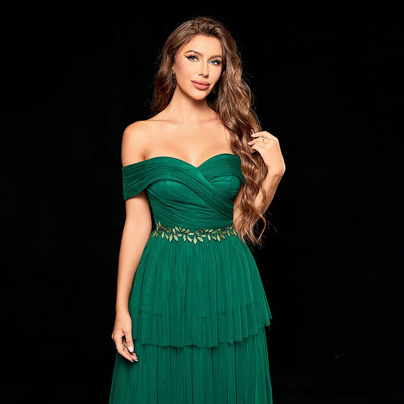 Abbigliamento da donna Abito da sera Top a tubino Nuovo stile Abito da sera per celebrità Bellissimo design Abito in rete Consegna in un unico pezzo_voghion.com