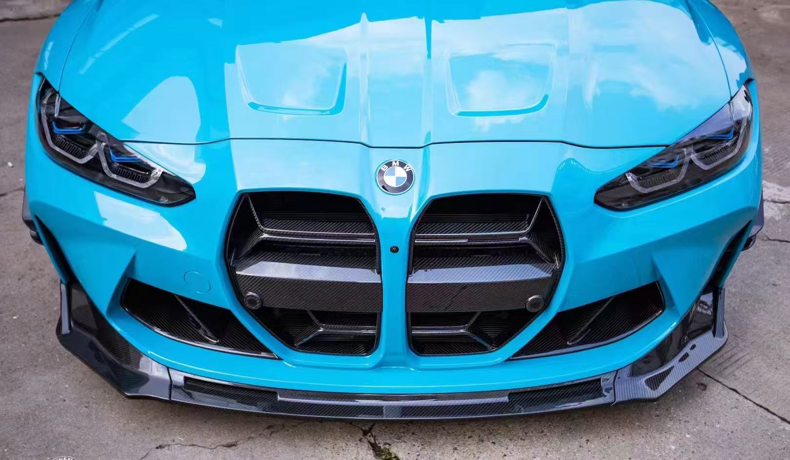 Suitable for Bmw M3G80/M4G82 Upgrade Mp Model Carbon Fiber Fog Light Frame Wet Carbon Dry Carbon