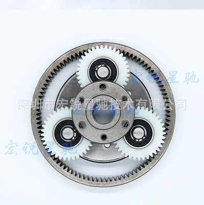 Eight Square Motor full set tooth modulus 1 modulus 1.25 outer ring tooth Sun tooth clutch gear driving car gear (Other drive systems) - black-axis-modulus-1-full-set-of-nylon-teeth-planetary-tooth-diameter-38mm