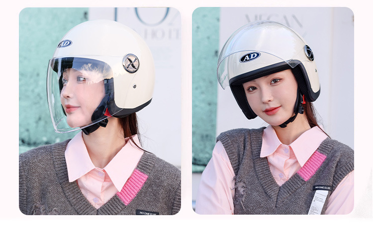 2025 New 3C Certified Electric Vehicle Helmet Women's Winter Warm