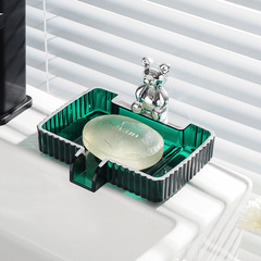 Wholesale Creative Transparent Drain Soap Box, Home Bathroom Storage Shelf, Plastic Storage Rack for Dormitory