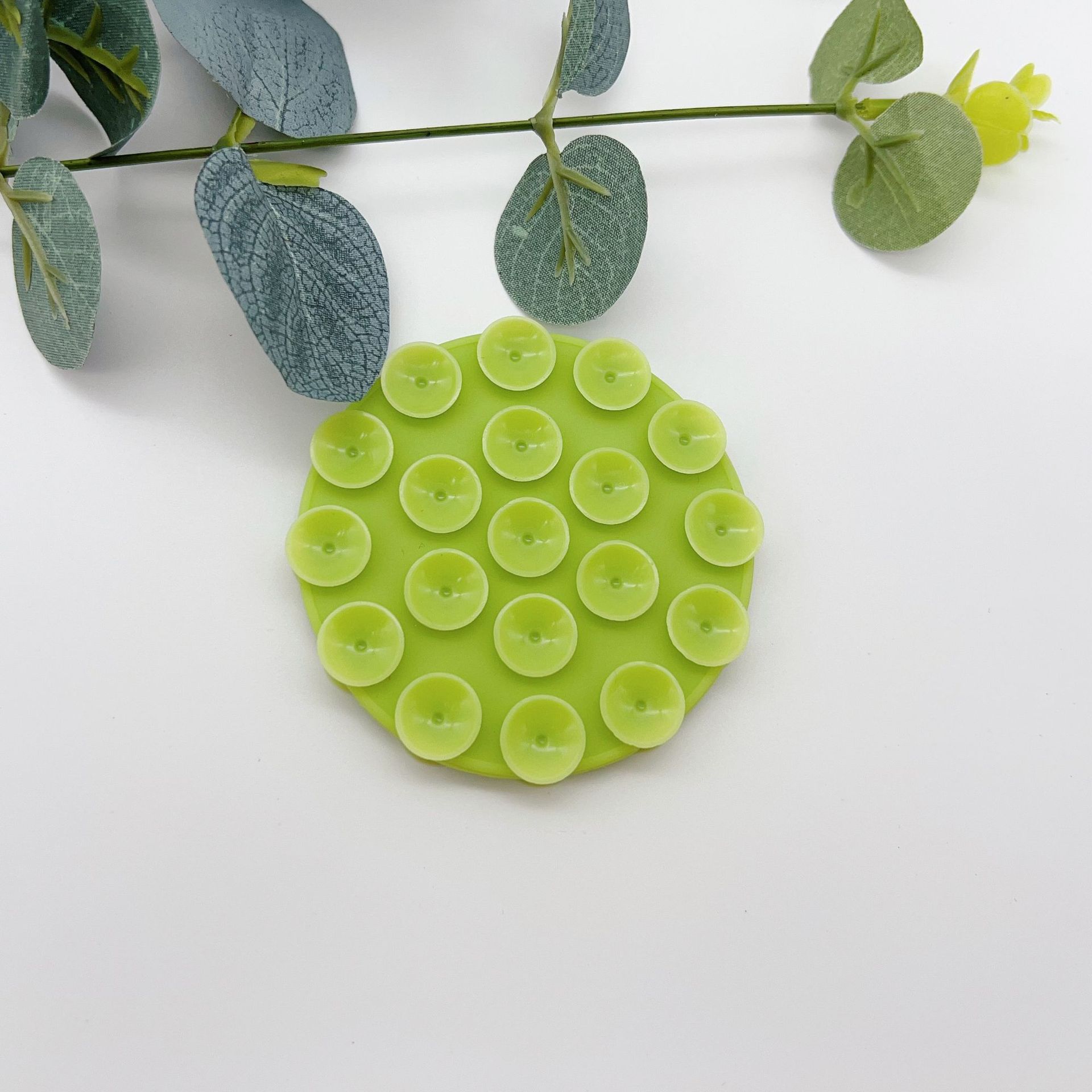 19개의 둥근 양면 흡입 컵*12g*녹색