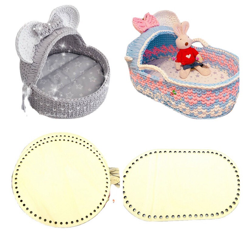 Handmade diy Wood Chip Hand-painted Graffiti Accessories Alarm Clock Gear Wood Chip Busy Board Crib Pet Cradle Bottom Plate