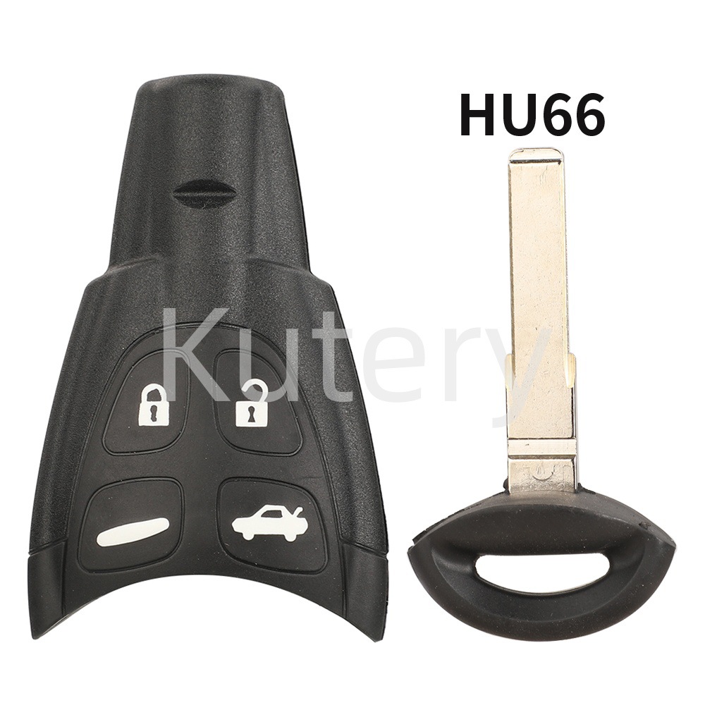 Suitable for Saab 92 93 95 Smart Card Remote Control Car Key Shell Replacement Shell Hu66 Blade