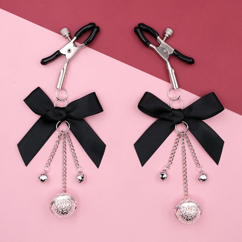 Bell, bow, sex toy, bondage, abuse, teasing, torture instrument, training bell, anal plug, metal style bell