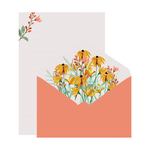 Wedding Letter Paper Set Invitation Letter A5 Handwritten Love Letter Letter Paper Spring Blossom Letter Paper High-end