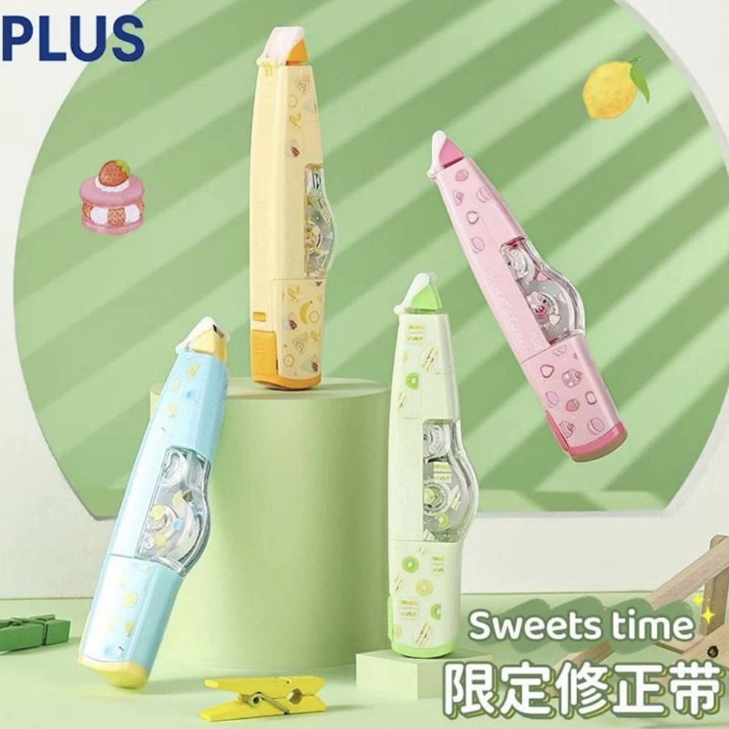 日本普乐士Sweets time限定修正带大容量可替换芯可爱水果改正带