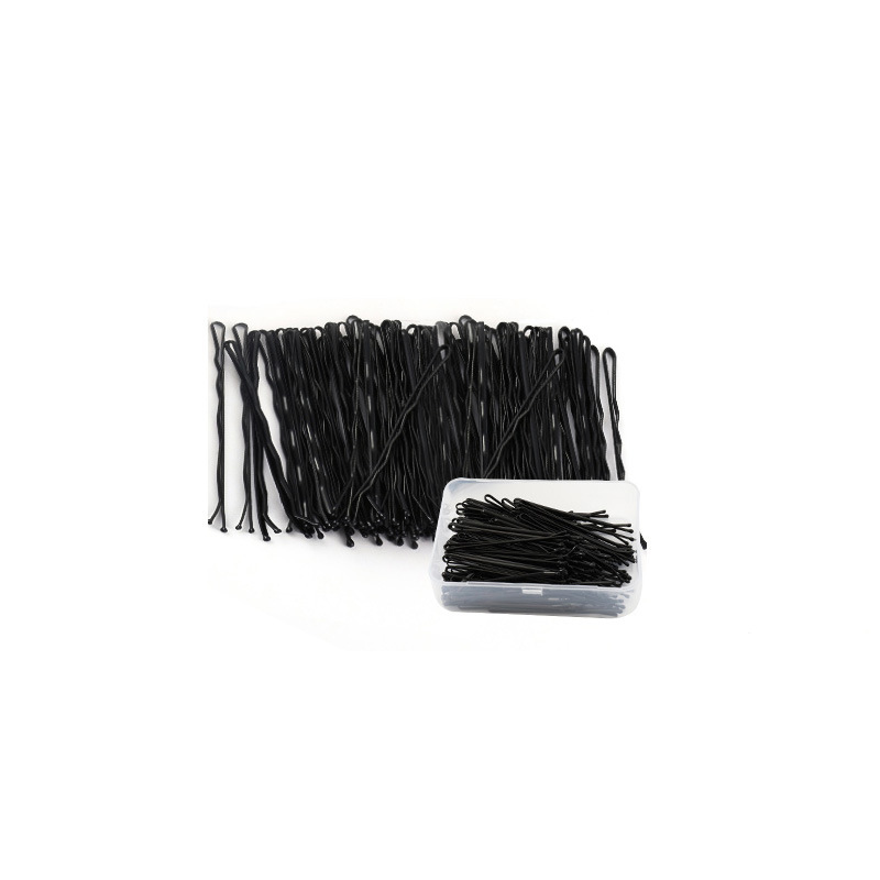 Horquilla de pelo negro Clip femenino negrita lado clip Bangs clip invisible updo forma fija tocado clip de pelo roto