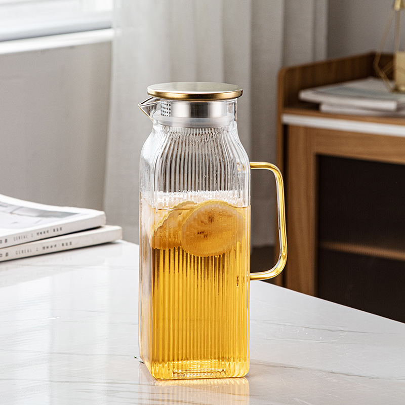 mayorista polivalente hervidor de agua fría hervidor de agua fría doméstico vidrio almacenamiento de agua fría burbuja resistente a altas temperaturas hervidor de té hervidor de bebidas comerciales