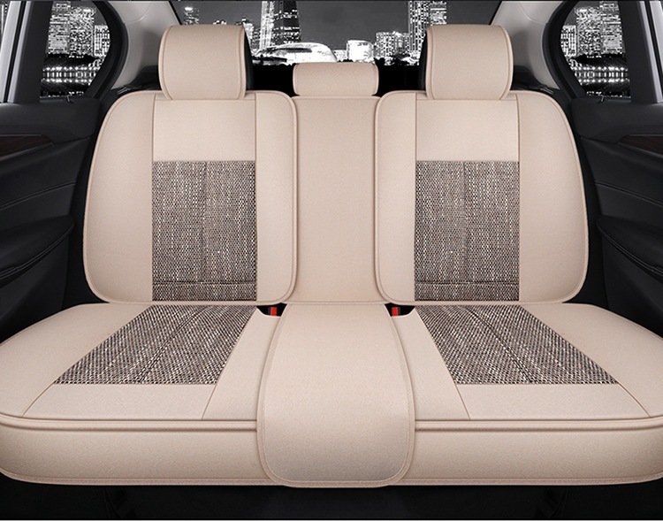 2026 Purple Wind Chime New All-Around Full Hemp Four-Season Universal Car Seat Cushion Warm and Comfortable Seat Cover F-29