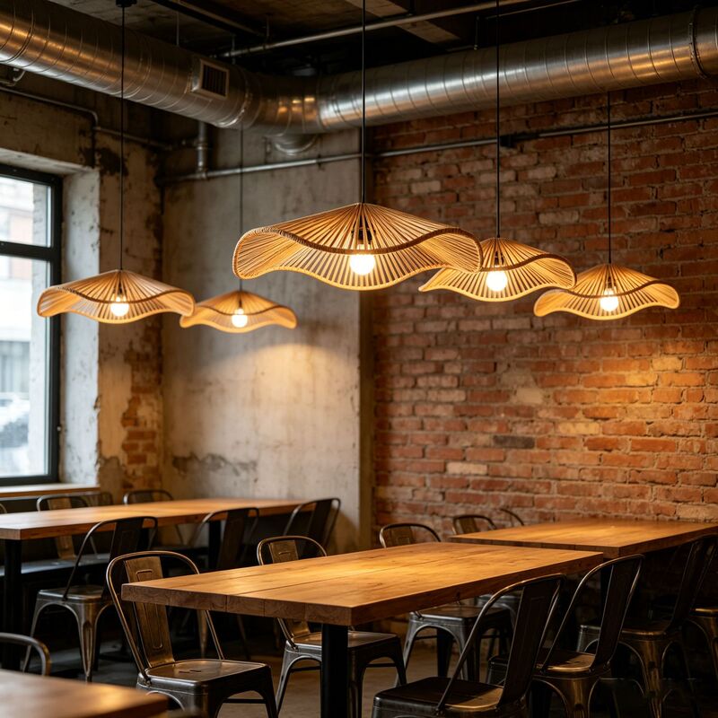 Bohemian Style Hemp Rope Retro Chandelier Industrial Style Iron Art Restaurant Bar Living Room Bedroom Atmosphere Lampshade