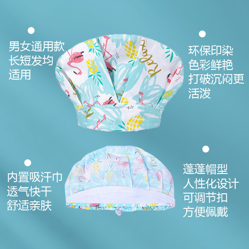 Tapa de operación directa de fábrica impresión femenina pequeño animal lindo sombrero de enfermera algodón salón de belleza odontología oral sombrero