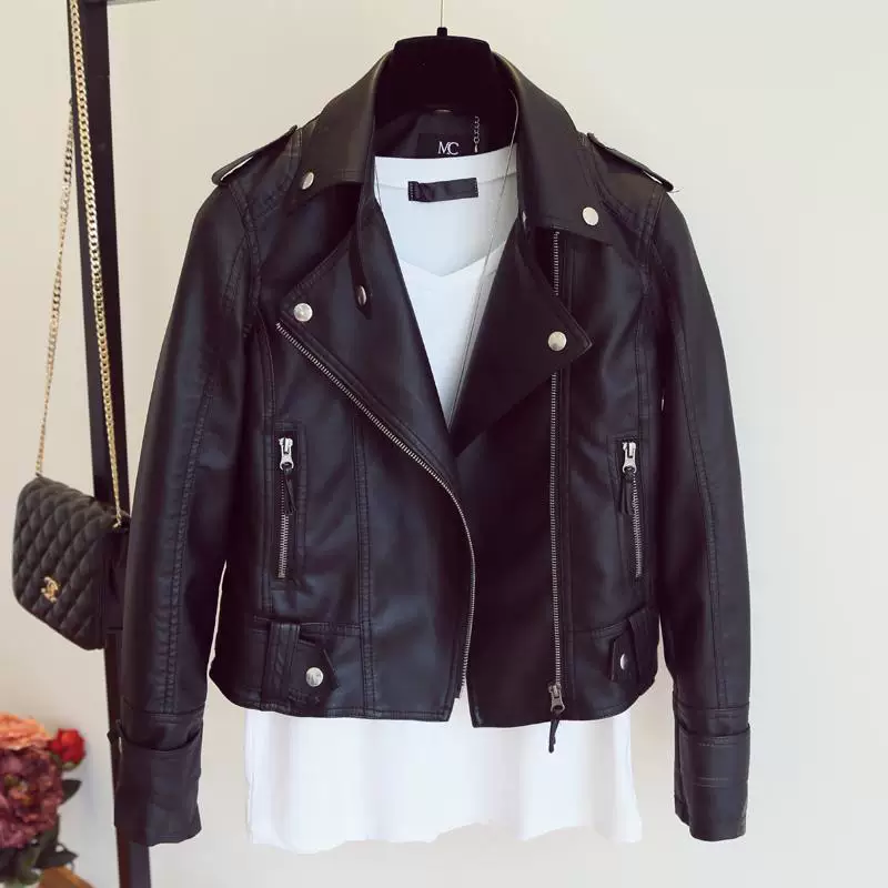 Autumn polyurethane jacket, Korean style