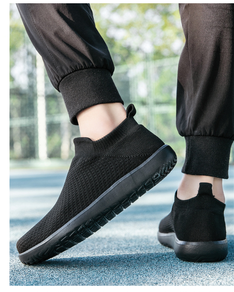 Cross-border Wide-toe Sock Barefoot Large Size M's Walking Shoes, Foreign Trade Lightweight Slip-on Casual Shoes For_vogvips.com