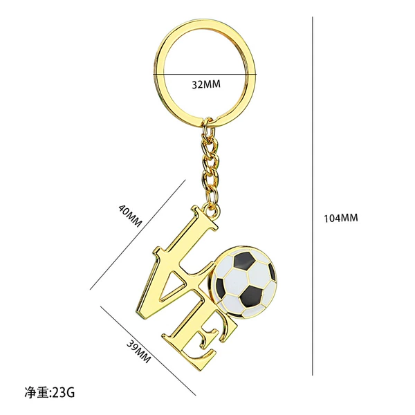 X-1725 I love football (golden)