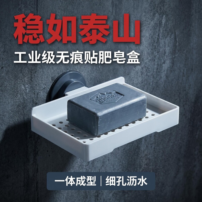 Wholesale Simple Hollow-Out Storage and Drainage Design Bathroom Toilet No-Drill Soap Dish Soap Holder for Daily Use