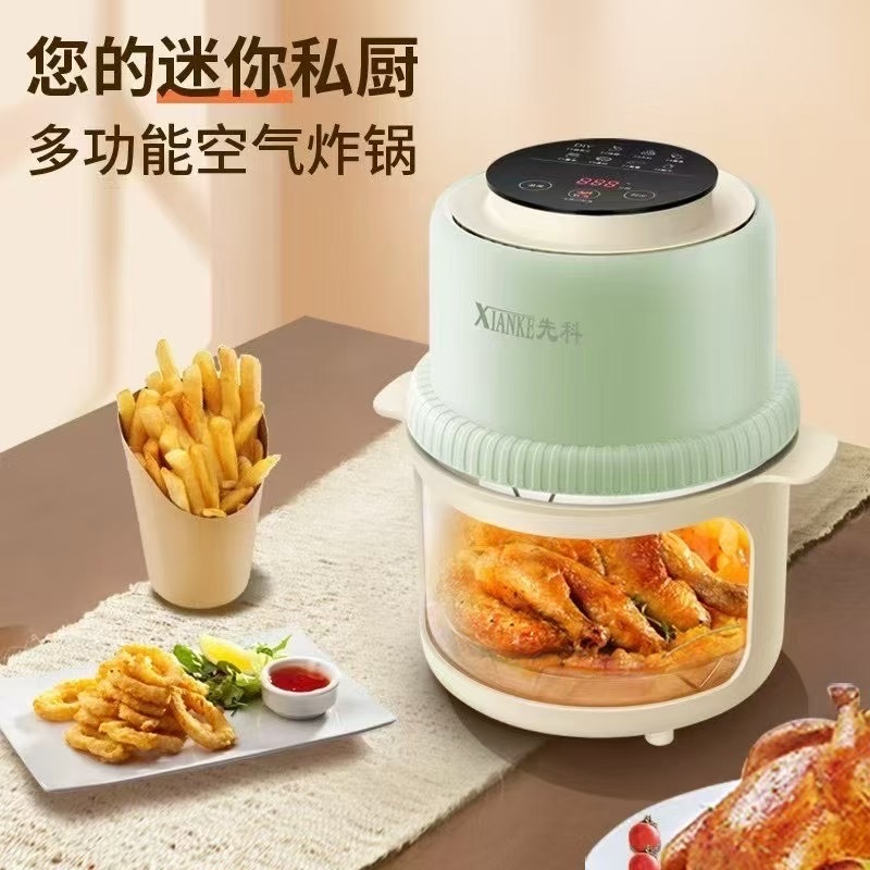 Cross-Border European and American Visual Air Fryer Household New Oil-Free Intelligent Multi-Function Electric Fryer All-In-One Machine