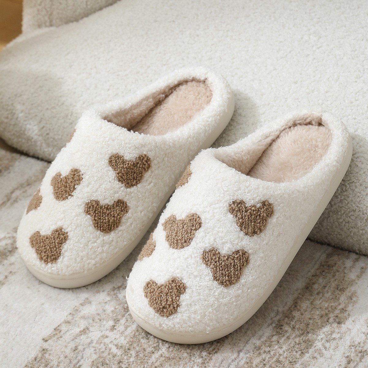 跨境新款万圣节南瓜卡通保暖冬季棉拖鞋男女情侣款家居室内棉拖鞋