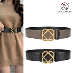 Matching Leather Waist Strap Women's Outerwear Decorative Dress Coat Belt Women's Waist Cincher Fashion Wide Waist Belt Wholesale