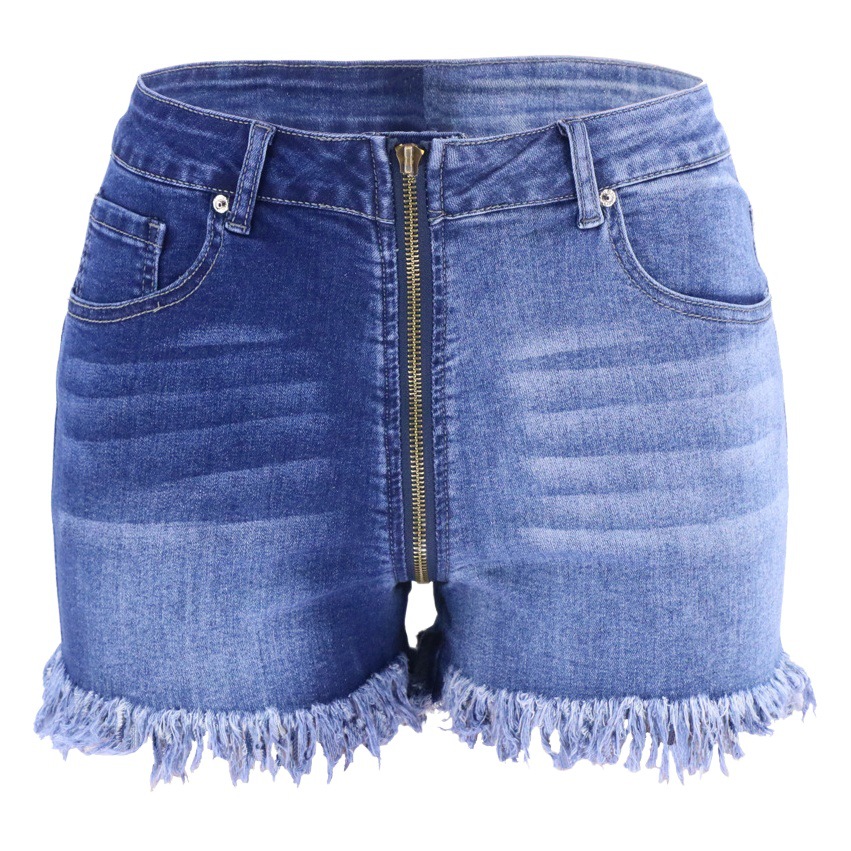 Primavera/Verano 2021 europeo y americano Amazon eBay lavado Yin y Yang cremallera larga adelgazamiento cintura alta calle pantalones vaqueros de las mujeres