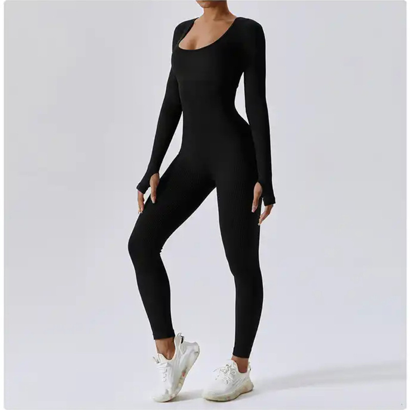 One-Piece Fitness Suit for Lifting Hips and Slimming, Long-Sleeved Yoga Suit for Women, Aerial Yoga for Hip Lifting and Shaping