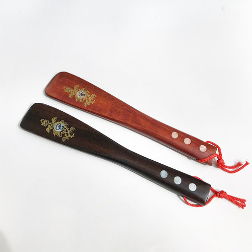 Redwood shoe pick 22 cm ebony wood shoe picker wooden chicken wing wood shoe extractor solid wood elderly people's shoe pick 