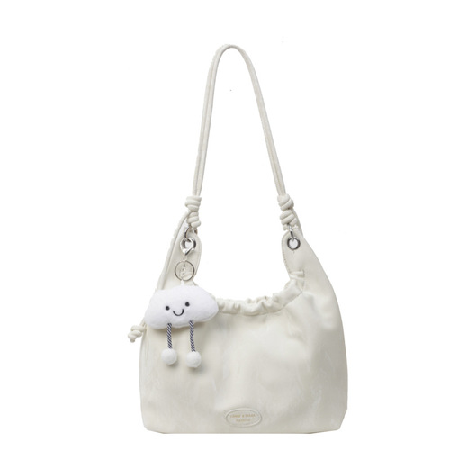 This year's popular large-capacity bags for women 2024 new pleated dumpling bags, versatile, foreign-style shoulder bags, cross-body bags